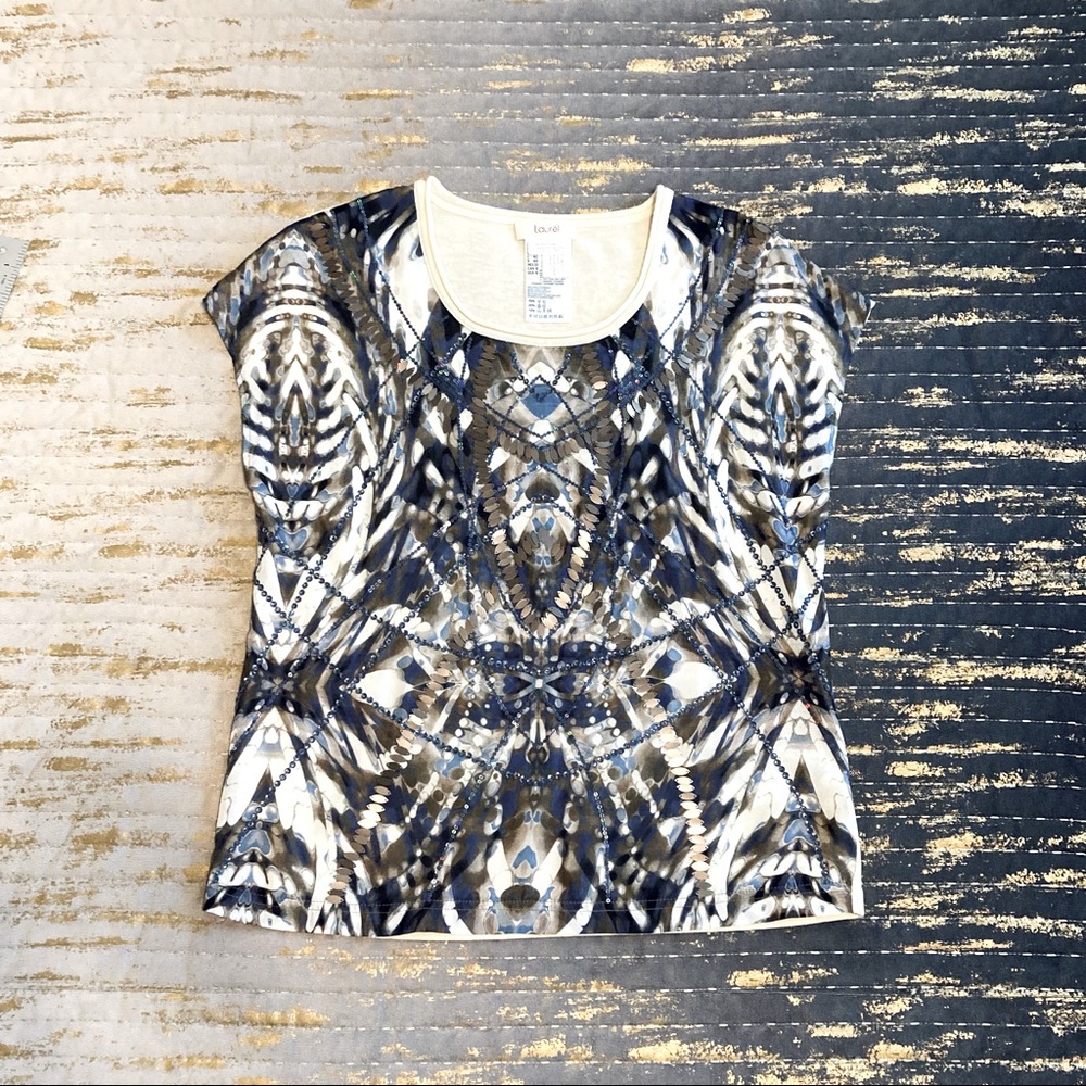 Laurel by Escada $450 Embellished Top
